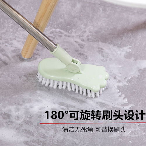 長柄地板刷家用浴室廚房瓷磚衛生間刷地的神器洗廁所刷子硬毛清潔